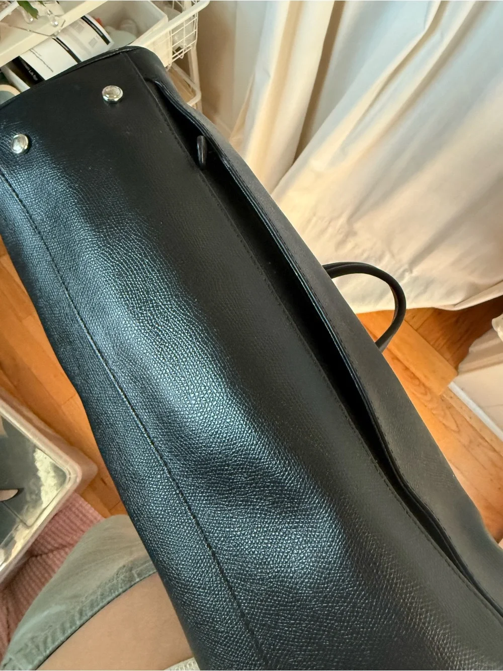 TUMI Sinclair Nina Commuter Briefcase Black Leather
